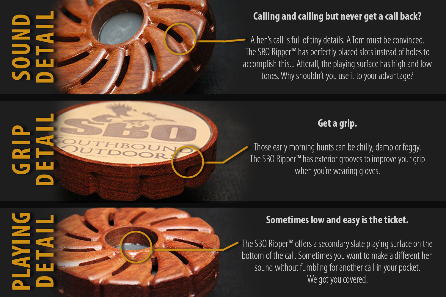 The Ripper Two-Sided Turkey Pot Call - Southbound Outdoors